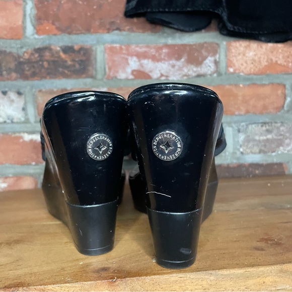 BCBG Black Wedge Sandals - Picture 3 of 5